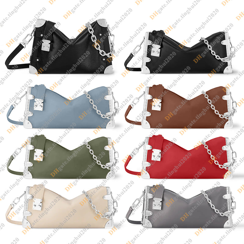 Ladies Fashion Casual Designe Luxury SLIM TRUNK Bag Shoulder Bags Crossbody Totes Handbag Top Handbag Bag Top Mirror Quality M25445 M12596 M12560 M1