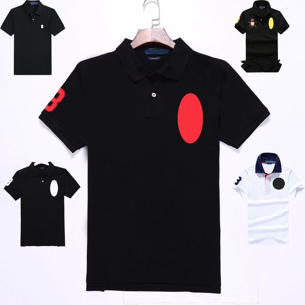 Men Polos small horse Polos Casual lapel T shirts Handsome Fashion Polo Shirt Men Short Sleeve multi color Solid classic t shirts Polo chemi