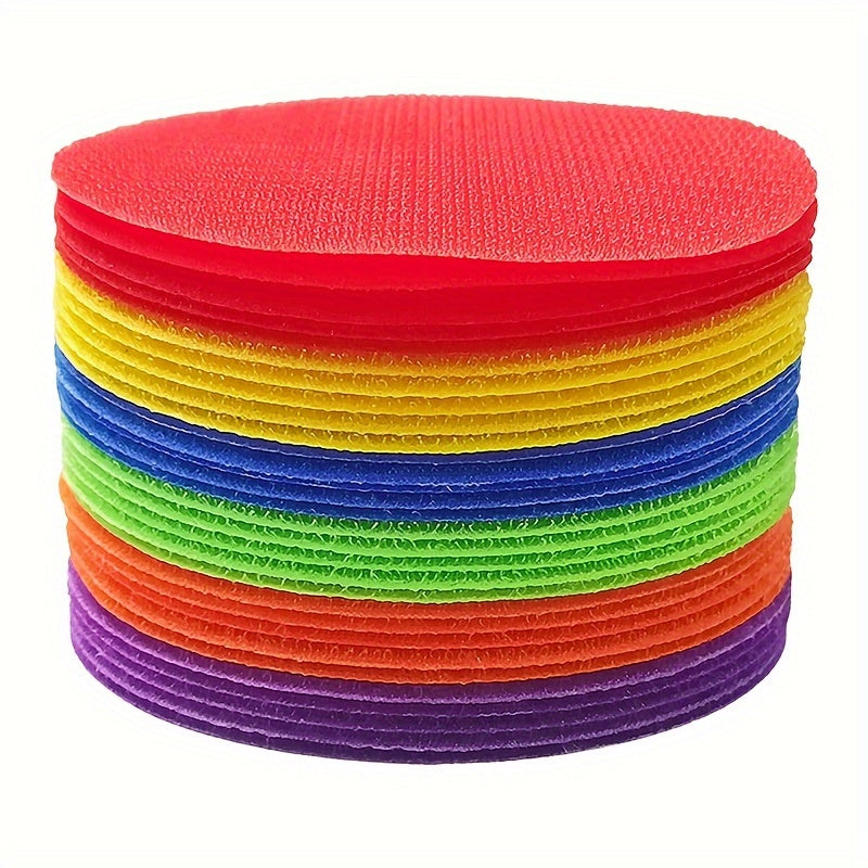 TEMU Circle Dots: Carpet Markers, Multicolor Spot Circle Markers For Classroom Teachers, Sitting Carpet Dots, Markers Games In 9 Colors