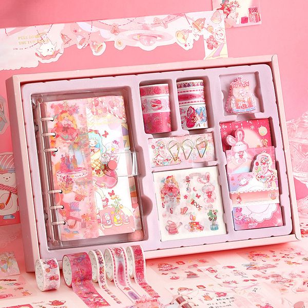 Adhesive Tapes 95pcs Set Scrapbook Jouirnal Sticker with Notebook Washi Tape Paper Clip 2016 230818