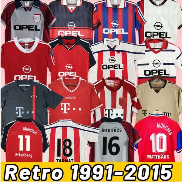 BayernS Munich Soccer Jerseys Retro Final Zickle Effenberg Elber Pizarro Scholl Matthaus Klinsmann Football Shirts 00 01 02 04 05 10 11 13 1