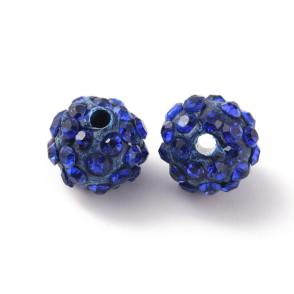 Polymer Clay Rhinestone Beads