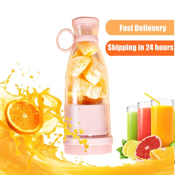 Fruit Vegetable Tools ANYUFA 500ml Glass Fresh Juice Blender Mini Hand Food Processor Smoothie Portable electric mixer Maker Home Appliance