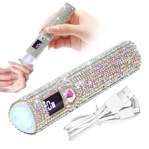 Portable Mini UV Nail Lamp For Gel Polish Quick Dry Flashlight Pen USB Nail Dryer Machine UV LED Nail Lamp For Gel Varnish Tools W250210