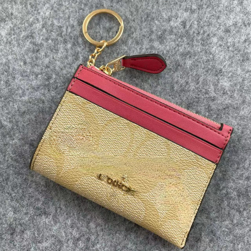 Luxury Wallets Card Holders Change Women&#039;s Purse Classic Zipper Bag Gift Box Set