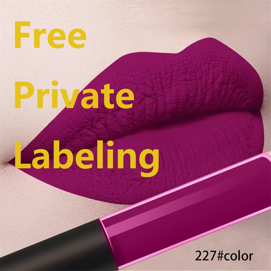 MyyBeauty- -Test quality--Private label lip gloss matte 80-color matte lip gloss waterproof and durable