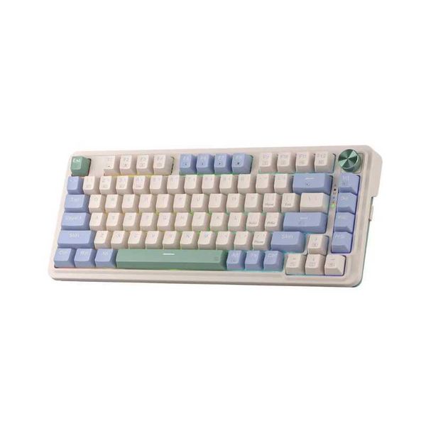 Keyboards Redragon K673 PRO 75% Wireless Gasket RGB 3-Modes 81 Keys Compact Mechanical Hot-SwapGaming Keyboard H241123