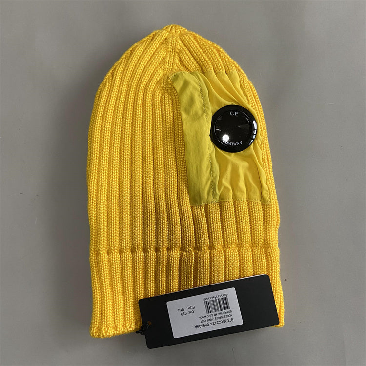 Beanie-Skull Caps Bonnet bonnet Cp New Zipper Winter Hat Ribbed Knit Lens Beanie Com warm cp hat beanie H2411054PZ2
