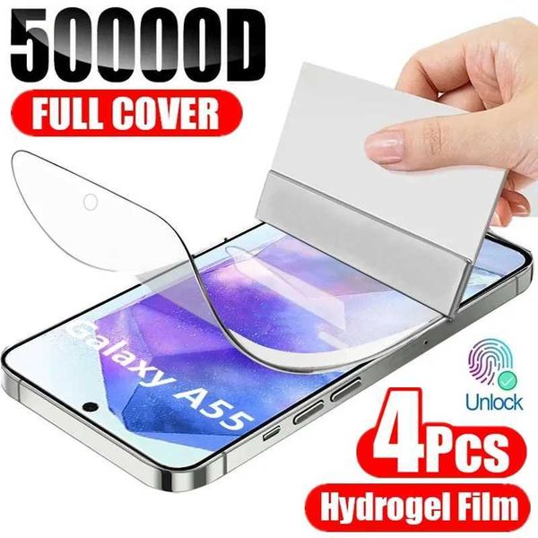4Pcs Full Cover Hydrogel Film For A55 A54 A15 A34 A14 A13 A53 A52 A12 A33 A23 A32 A73 A03 A50 A70 A21S Screen Protector M250120