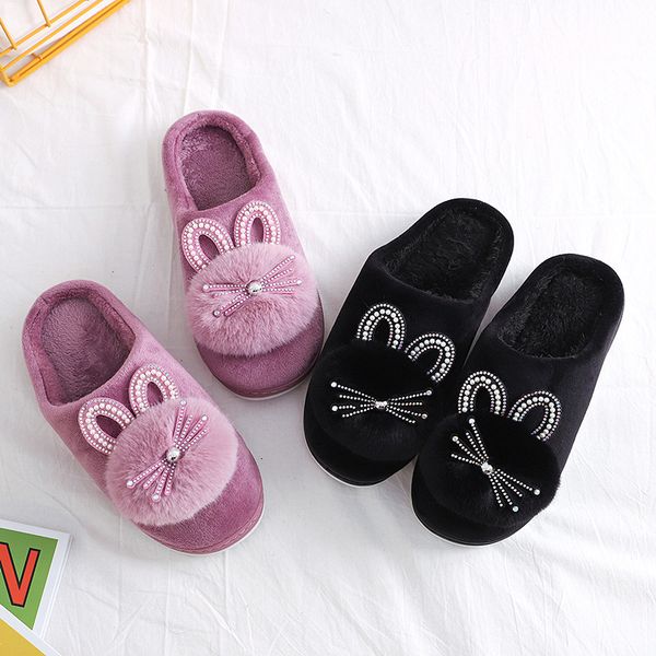 Women Flat Slipper Home Sandals Comfortable Fur Slides Womens Lightweight Slip On Sandals