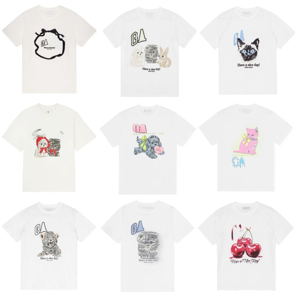 Women Cotton Designer T-Shirts Pullover Loose T Shirts Short Sleeved Soft Summer Tees Crewneck Printed Comfy Tops