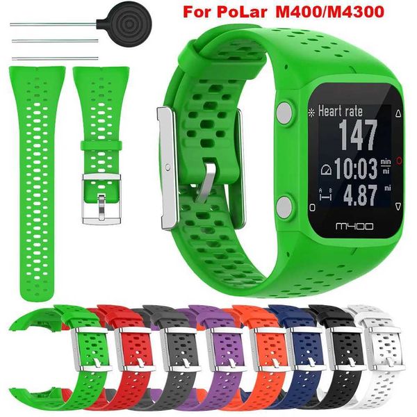 New Arrival Suitable for Polar M400 M430 GPS Running M 400 300 Soft Silicone Breathable Wristband Smart Wah Wahband Replacement Z241115