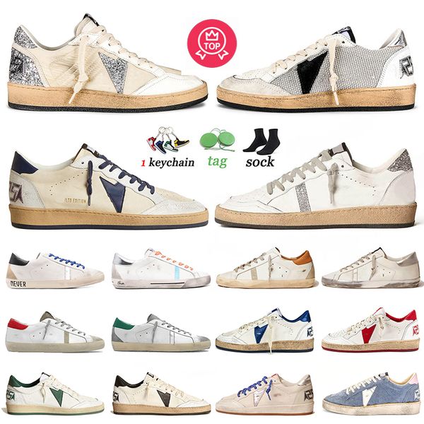 Women Men Designer Shoes Plate-forme Sparkle Glitter Star Mesh Black Blue White Red Orange Green Silver glitter Older Ancien Luxury Sneakers