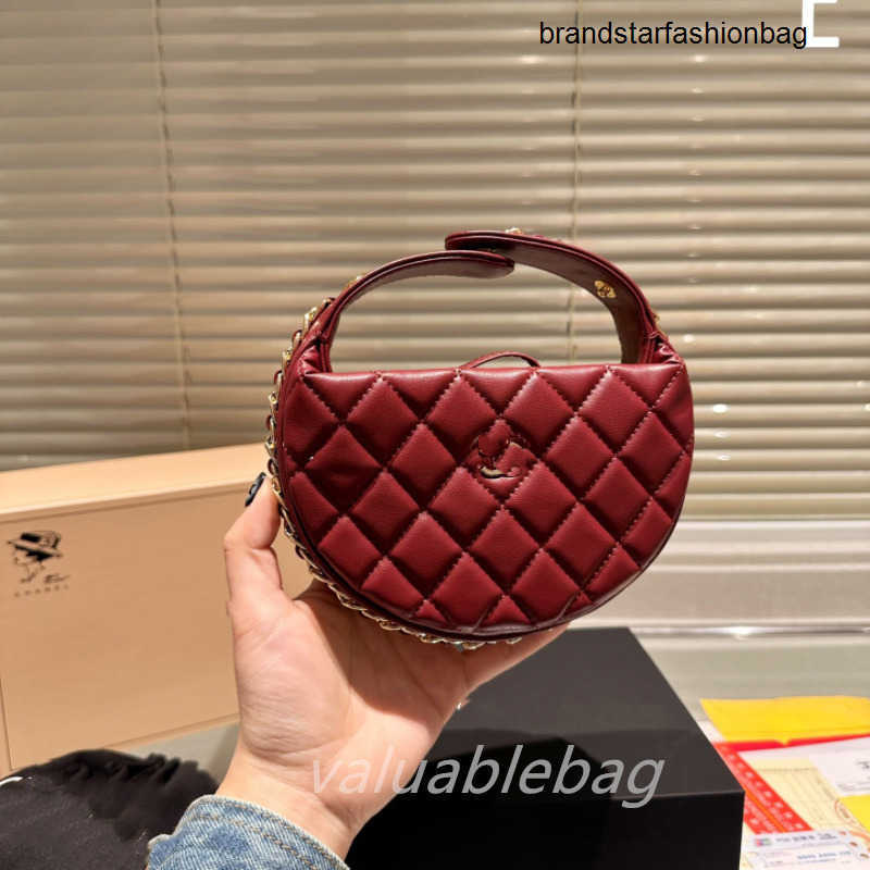 Designer Women Hobo Clutch Chain Pouch Wrist Bag France Luxury Brand C Quilted Leather Mini Top Handle Handbag Lady Nano Makeup Lipstick Evening Bag