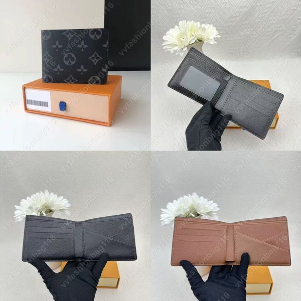 High quality Designers Luxury Leather Wallets Fashion Wallets Retro For Men Classic Card Holders Coin Purse Famous luxurys designers bag car