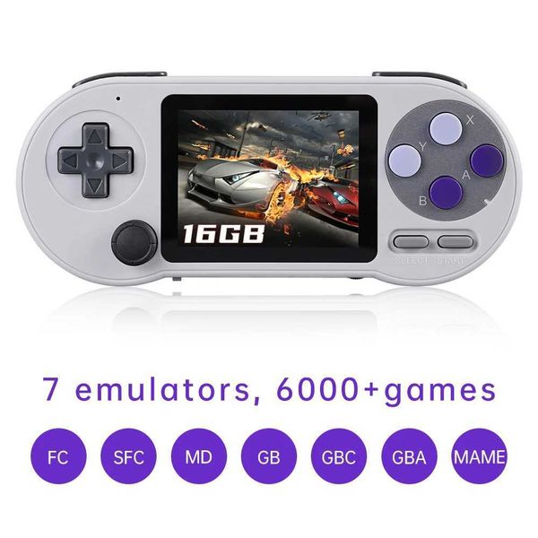 SF2000 3 inch IPS Sn Handheld Game Console Mini Portable Game Player Built-in 8000+ Games Retro Game Console AV Output Z241029