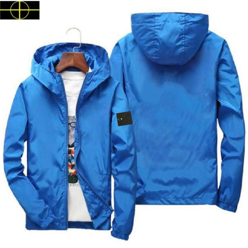 stone jacket coat Jackets Fashionable Men&#039;s Trench Hoodie Outdoor Hip Hop Streetwear Spring Autumn Sports Hoodie Casual Outerwear