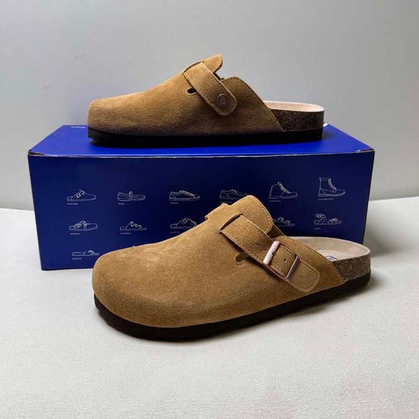 Designers Slides Mens Women Designer Slipper Slides Sandals Soft Suede Leather Taupe Mocha White Pink Mens Scuffs Outdoor Platform Slippers