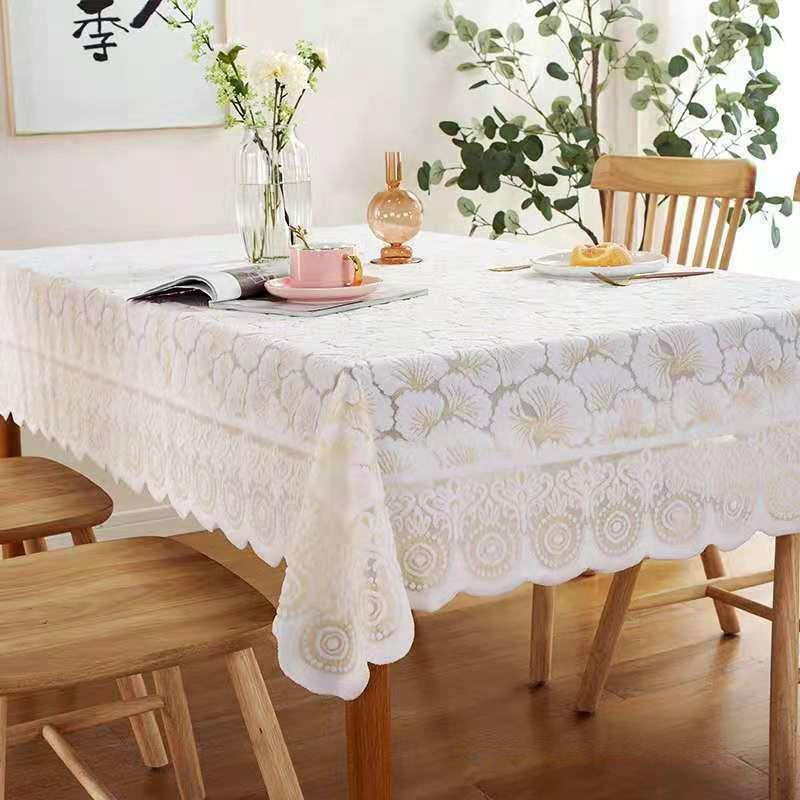 2025 Thickened Lace Meal Dust Cover Coffee Refrigerator TV Bedside Table Cover Pastoral