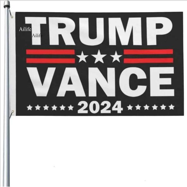 DHL Trump Vance Flag X Double Ed And Brass Grommets For Outdoor Indoor Yard Room Wall Decor Tapestry Hanging Banne