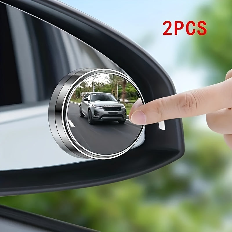 TEMU 2 Circular Car Rearview Mirrors. Have High-definition Quality And Are 360-degree Adjustable Blind Spot Mirrors And Wide-angle Mirrors, Helping