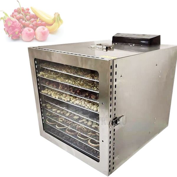 LEWIAO 10-layer Fruit Dryer Food Dehydrator Meat and Seafood Food Processing Machine Commercial Household Vegetables Kitchen Appliances