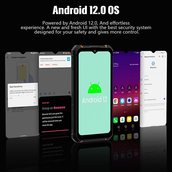 W10 HOTWAV Rugged Smartphones IP68 Waterproof Android 12 Cellphone 4GB 32GB 6.53 HD 20MP Rear Camera 15000mAh Mobile Phone