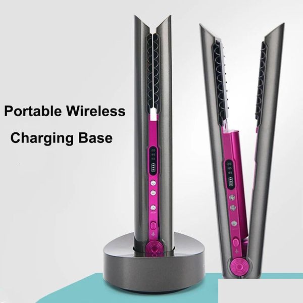 Straighteners Hair Wireless Straightener Mini Flat Iron Usb Rechargeable Straightening Curg Styg Tools Cordless Curler 240306 Dr Otypv