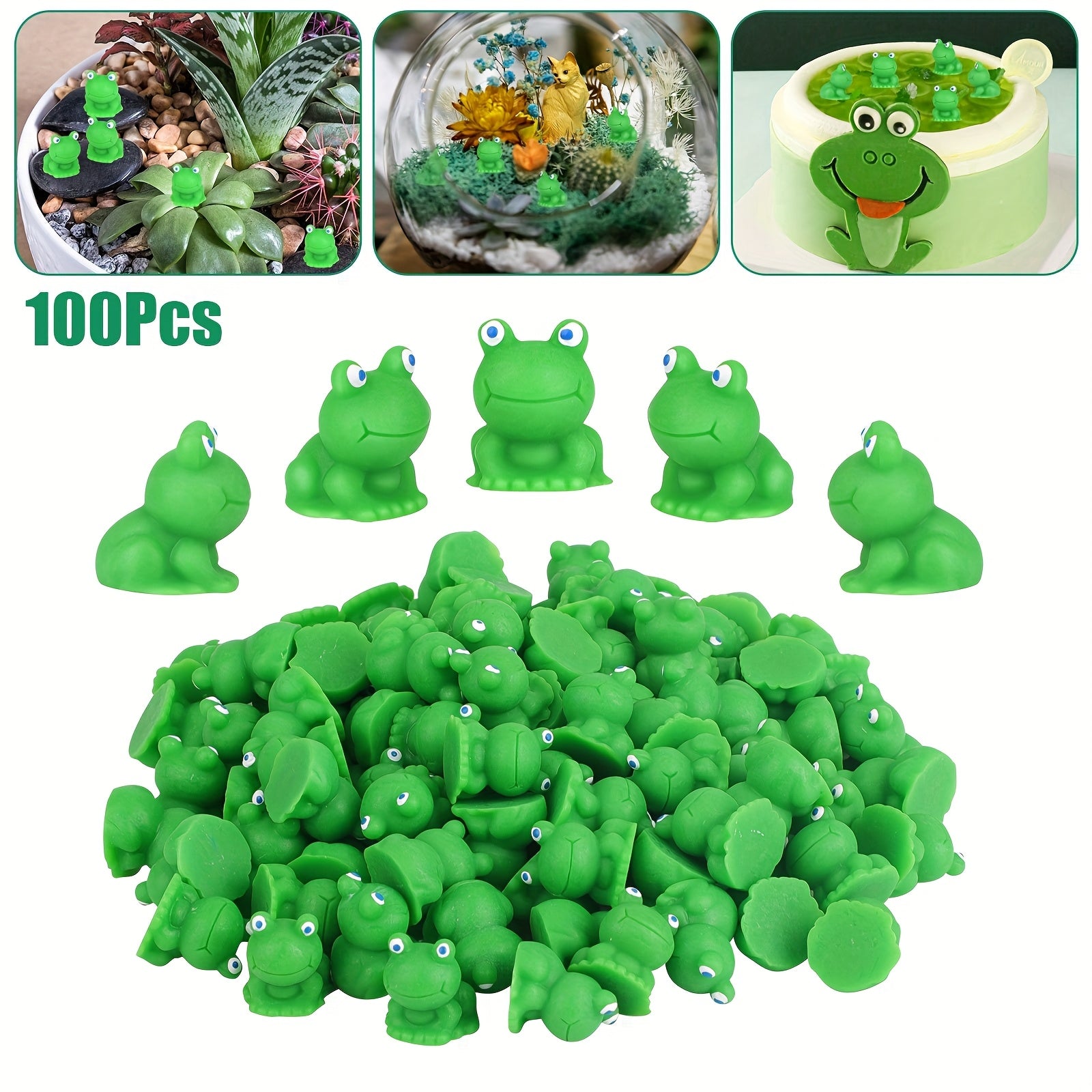 TEMU 100pcs Resin , Handicrafts Diy Micro Aquarium Landscape, Cute Mini Toy, Courtyard Gardening Outdoor Ornaments