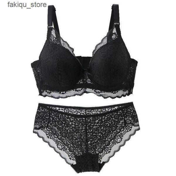 Other Panties 2024 New Black White Grey Red Blue Beige Bra Sets 34-75 36-80 38-85 40-90 42-95 44-100 BCDE Underwear For Women Lingerie L2409