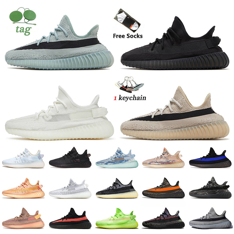 Women Mens running shoes Salt Slate Black Onyx Bone Granite Dazzling Blue Tint Mono Clay Cinder Carbon outdoor sports trainers big size 48 jogging w