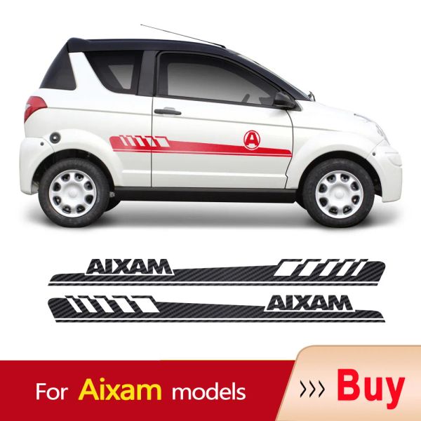 Side Skirt Sticker Racing Sport Decals Stripe Wraps Body Stickers For Aixam 30Anniversary Coupe Minauto City Crossline Crossover