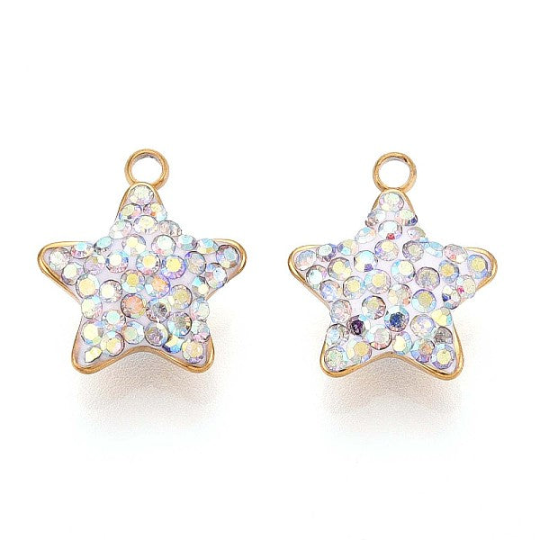 Breloques en acier inoxydable avec placage ionique (IP) 201