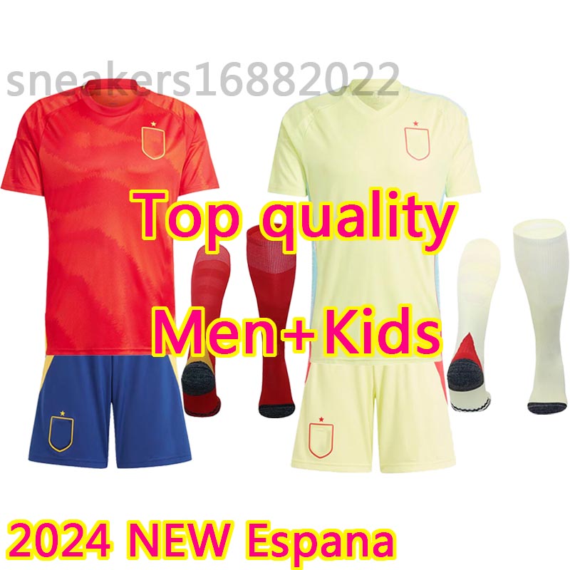 2024 Men kids kit Espana football shirt soccer jersey Spain TORRES GAVI RODRIGO PEDRI LAMINE YAMAL MORATA Spanish home away National team shirts Mai