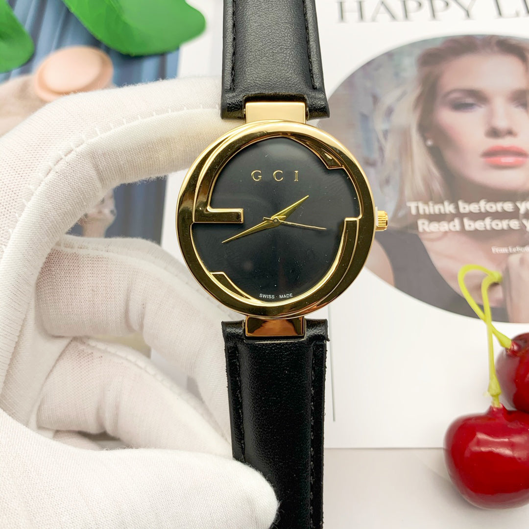 Hot Classic Vintage Quartz Classic Alphabet Markers Woman Watch Luxury Designer Watches Neutral The Simple Watchs No Box