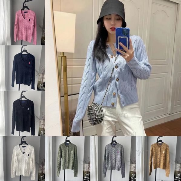 Designer sweater men Knitting Cardigan sweaters womens Round neck and V-neck Embroidery Knitwear men Button