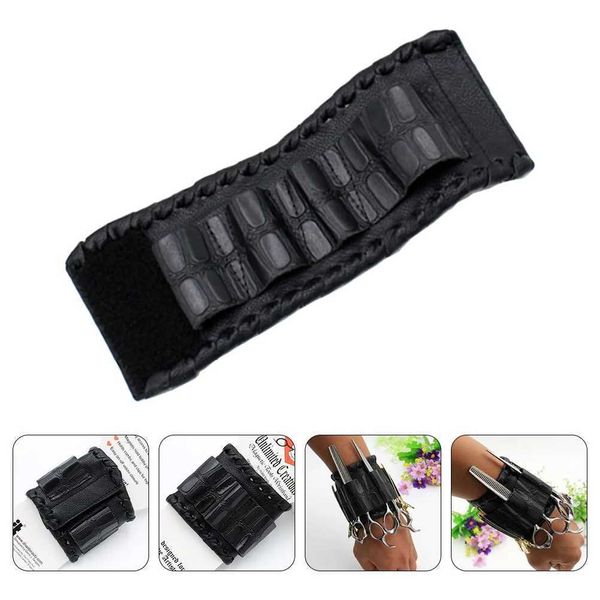 Hairdressing Pouch Scissors Wristband Holder Barber Hair Cutting Tools Bag Y240801