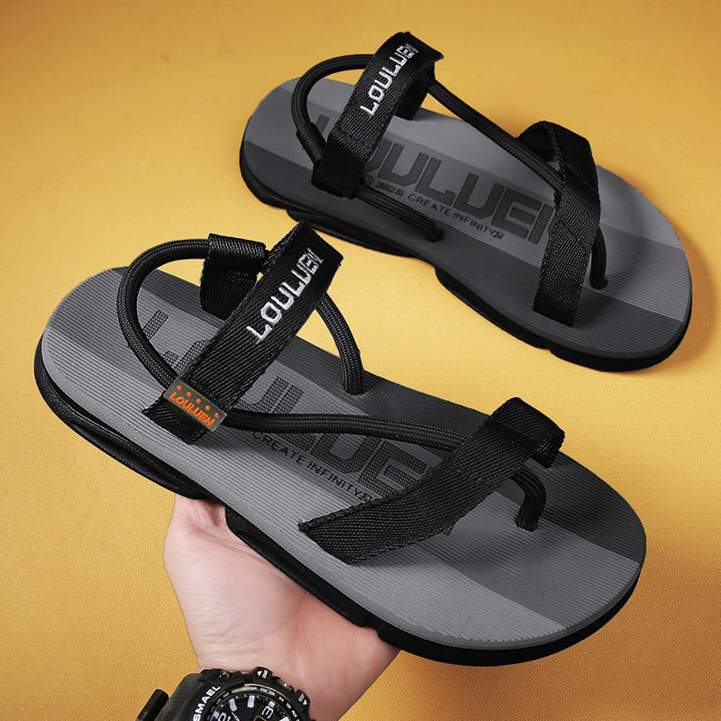 Summer Slippers Designer Men Flip Flops Beach Sandals Non-slip Casual Flat Shoes Slippers House Shoes for Men Outdoor Slides