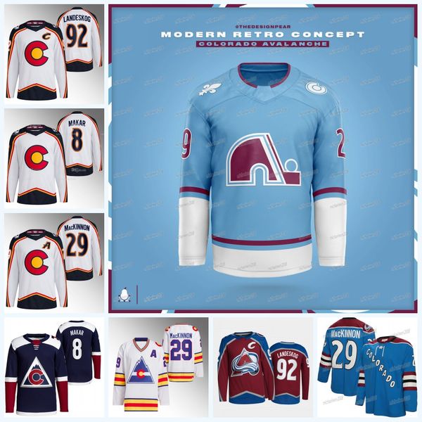 Avalanche 2023-24 Jersey Cale Makar Nathan MacKinnon Mikko Rantanen Bowen Byram Tomas Tatar Gabriel Landeskog Artturi Lehkonen Ryan Johansen