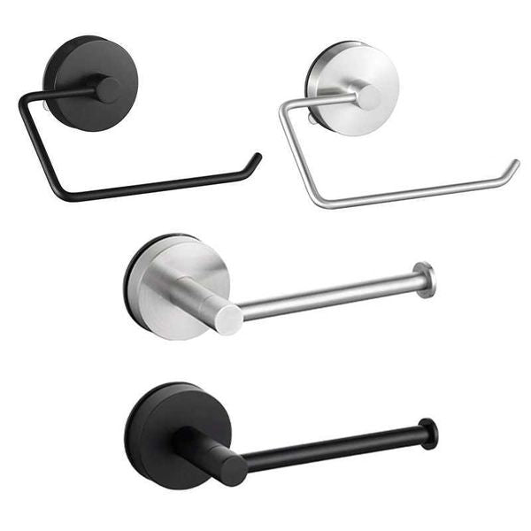 Holders Stainless Steel Towel Roll Paper Holder No Hole Non-punching Kitchen Bathroom Toilet Lengthen Storage Rack S246277