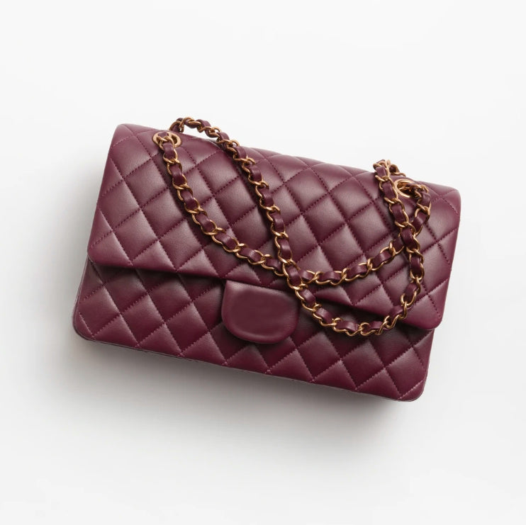 Designer bag Jumbo Double Flap Bag Luxury 25CM Real Leather Caviar Lambskin Classic Purse Quilted Handbag Mirror quality 10A