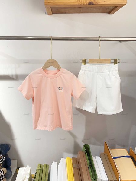 Top baby T-shirt set Summer tracksuits boys girls Short sleeved suit kids designer clothes Simple design t shirt and shorts