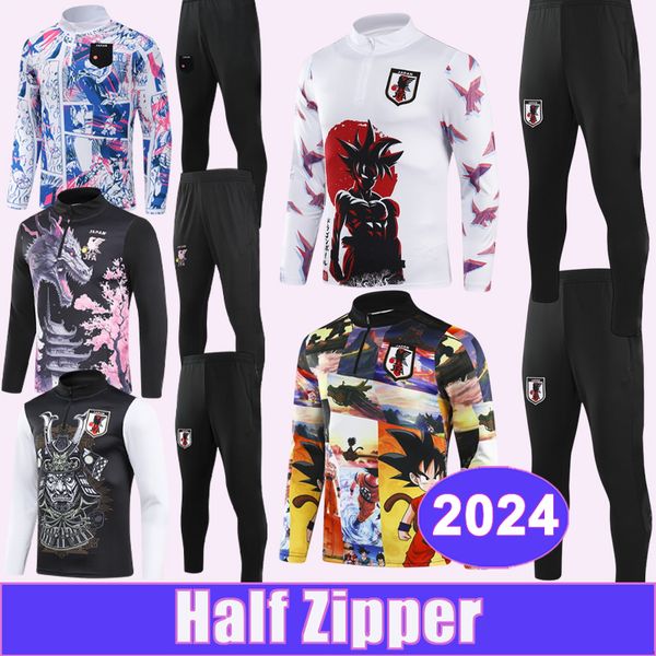 24 25 Japan Training Wear Suit Soccer Jersey ITAKURA MINAMINO MITOMA DOAN ENDO Half Zip Football Shirts Uniforms