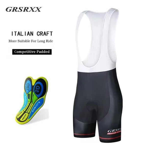 GRSRXX bicycle bib shorts for men wearing outdoors bicycle bib pads for riding tight fitting bicycle clothingW240904