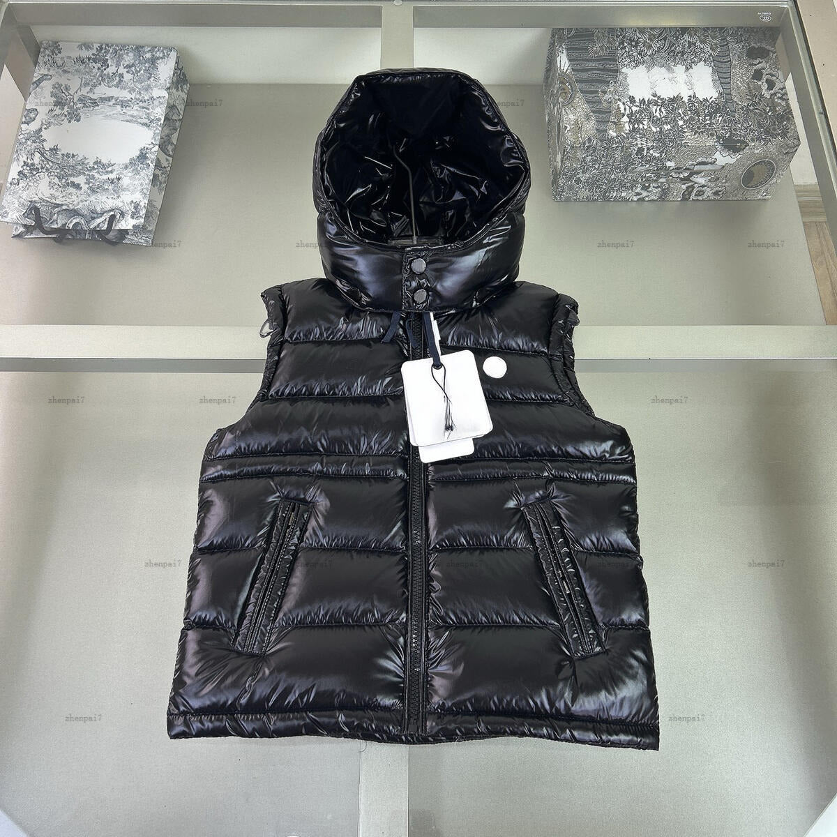 Top baby vest Winter child waistcoat kids designer clothes Sleeveless boy coat Hooded design girl jacket A239X07N287