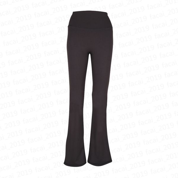 Calça de ioga feminina cor sólida cor esportiva nua modelagem cintura apertada aptidão solta jogging sportswear womens nove pontos calçada c