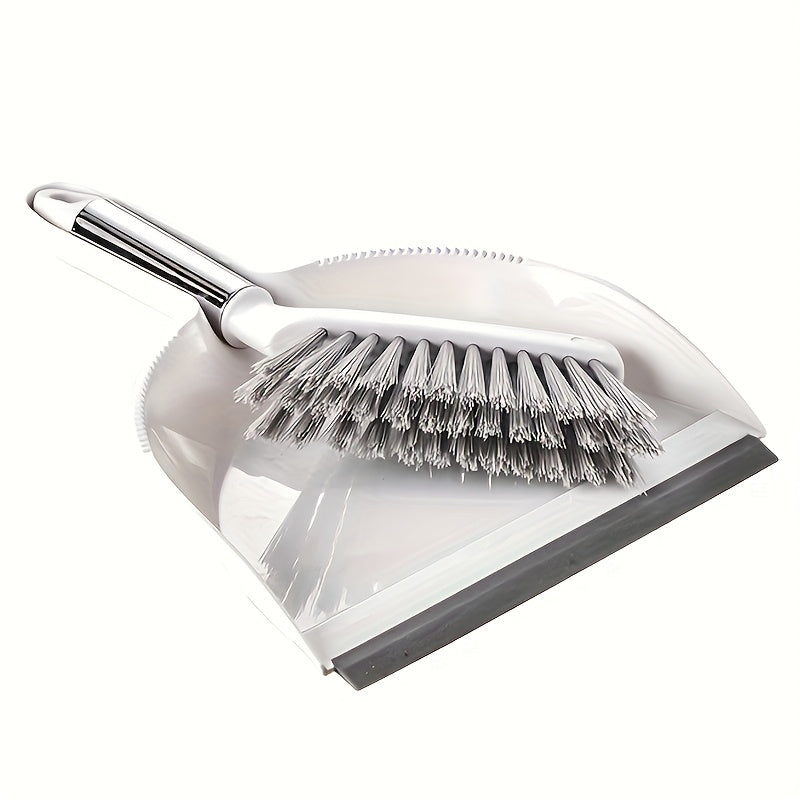 TEMU Multifunctional Broom And Dustpan Set, Home Small Broom And Dustpan Set, Plastic Shovel Brush, Camping Broom, Small Cleaning Broom, All Hair ,