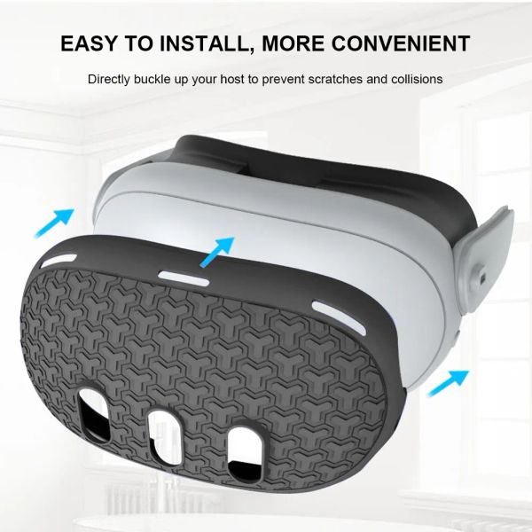 7PCS Silicone Protective Cover for Meta Quest 3 Accessories Anti-Scratch VR TPU Protective Cover VR Headset Sleeve Shell Case