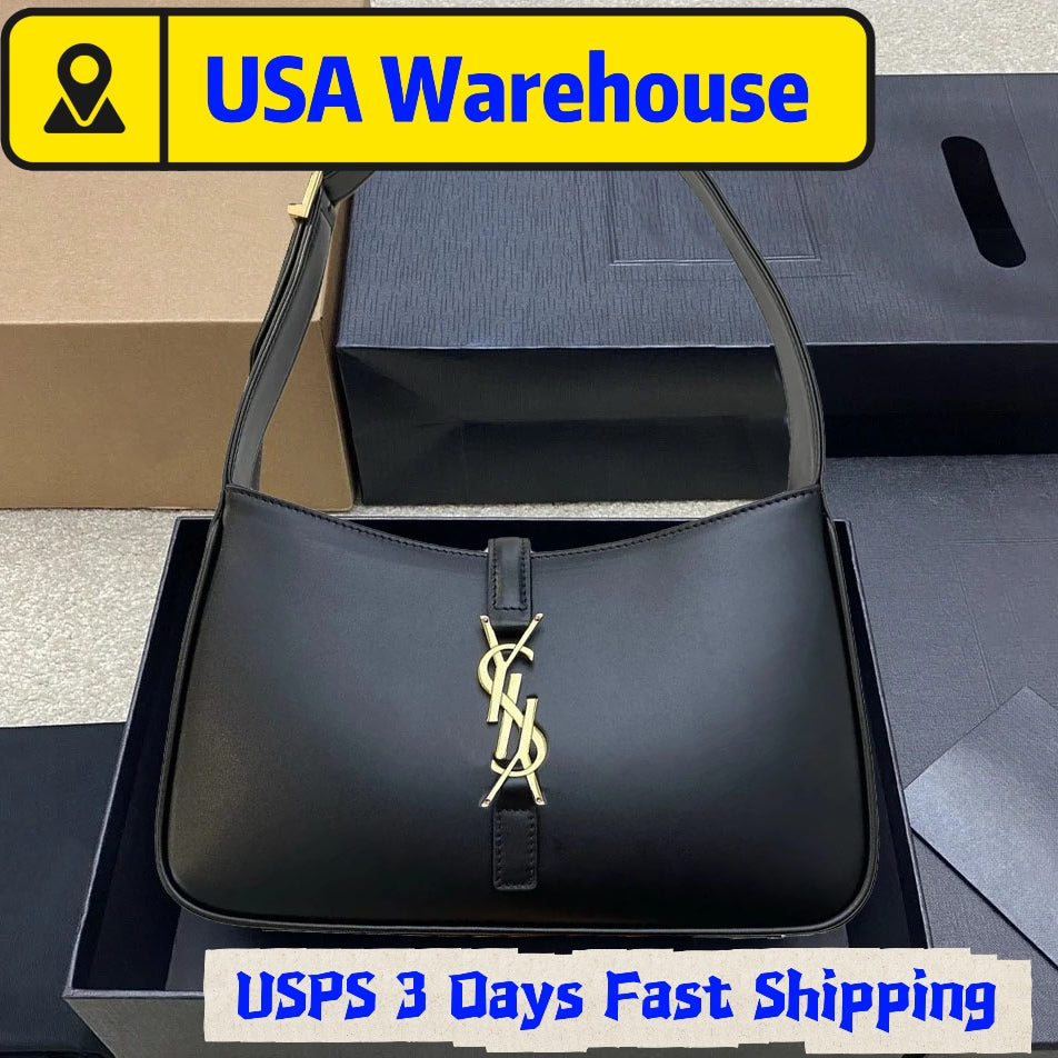 Designer bag black shoulder bag luxury bag handbag multiple colors smooth leather surface metal buckle decoration phone lipstick storage fashion wom