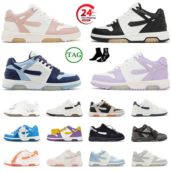 Original OG Flat Out Of Office OOO Low Tops casual dress shoes White Panda Black Grey Olive Green Red Syracuse UNC Top Leather Loafers skate